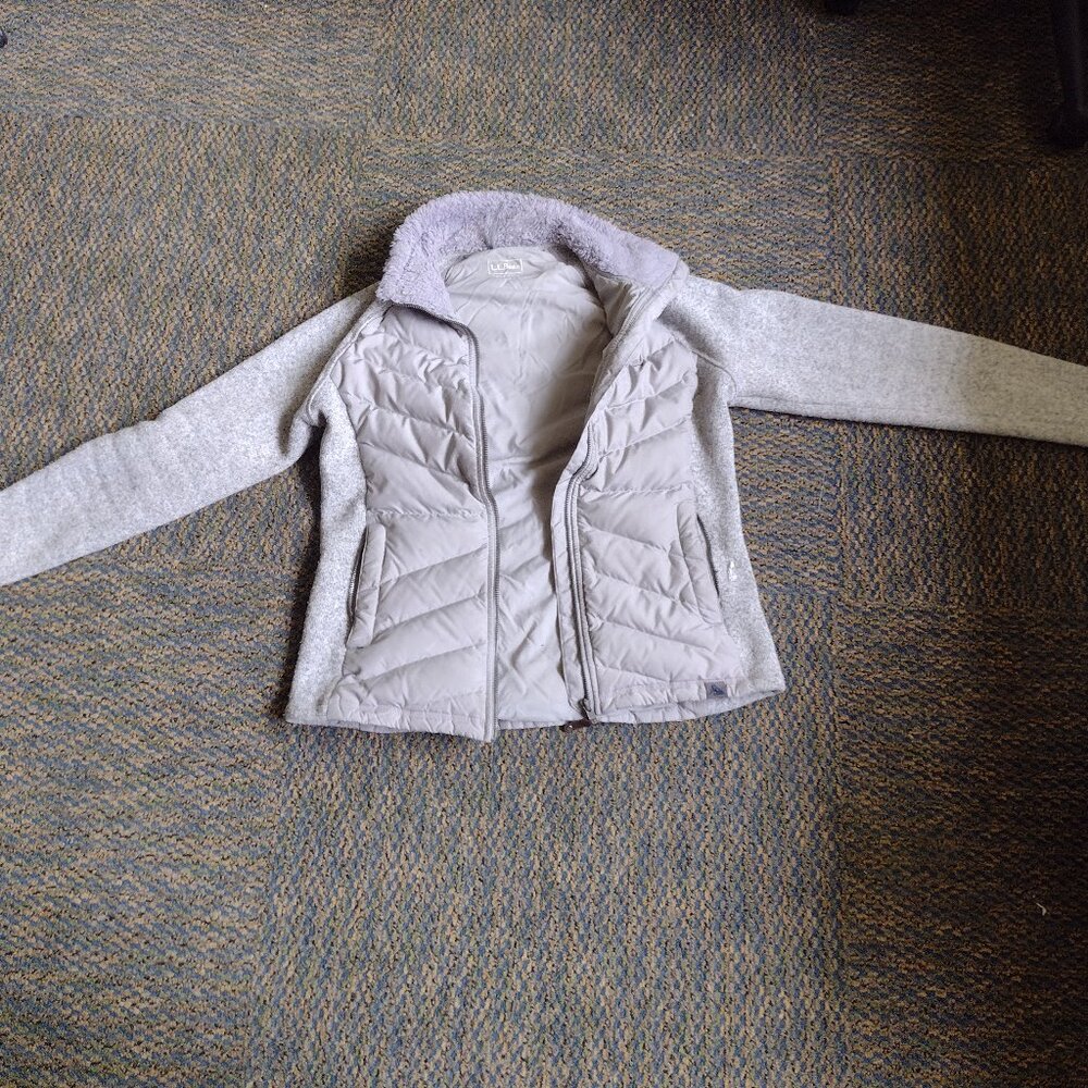 LLBean sweater jacket size M